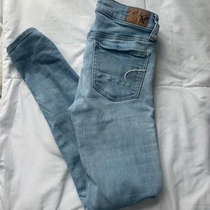 American Eagle light wash size 00 jeans
